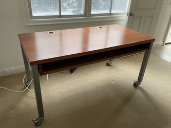 Large Stylish Desk With Storage Drawer