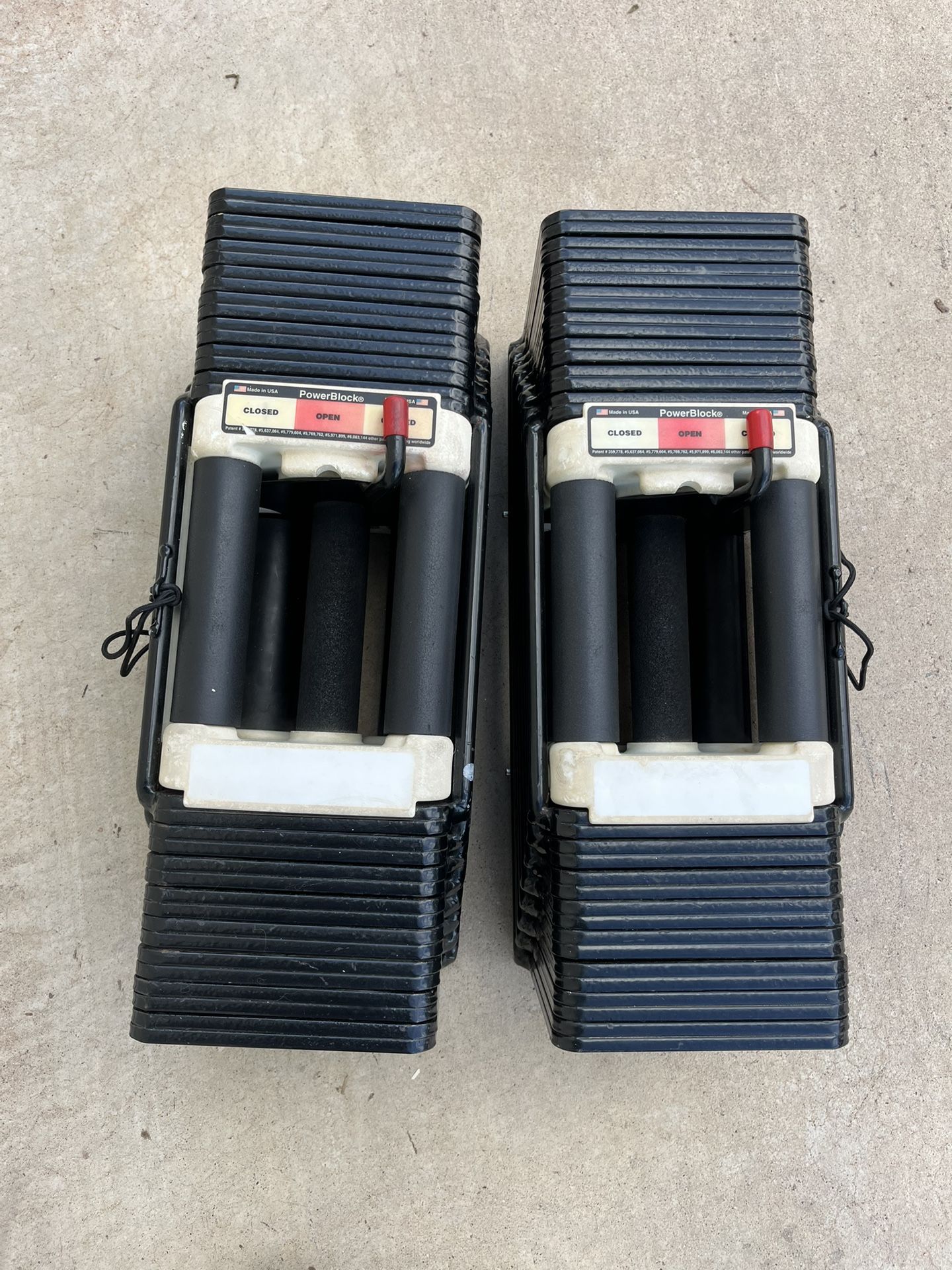 87.5lb Adjustable Powerblock Dumbbell Set Weights