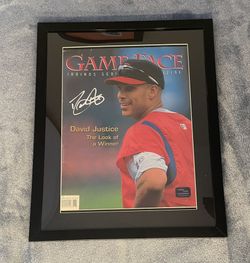 David Justice Autographed Magazine W/COA