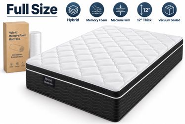 New 12” Full Size Hybrid Memory Foam