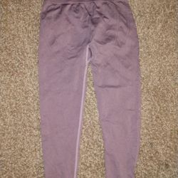 Fabletics Sculptknit Leggings Womens  Petit Pull On Stretch Workout Purple
