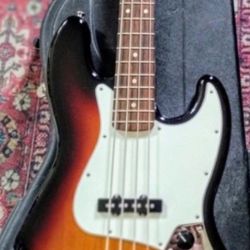 Fender Jazz Bass, Genuine Mexico's Fender Plant Production, Great Shape, Great Deal With FENDER HARD CASE; Trade Your Stratocaster Or Best $ Offer