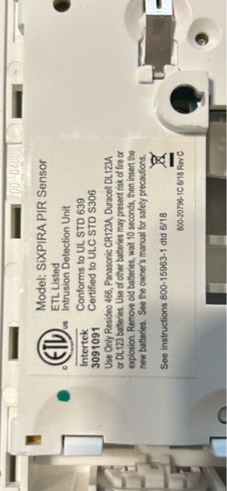 Resideo SiXPIRA PIR Motion Sensor