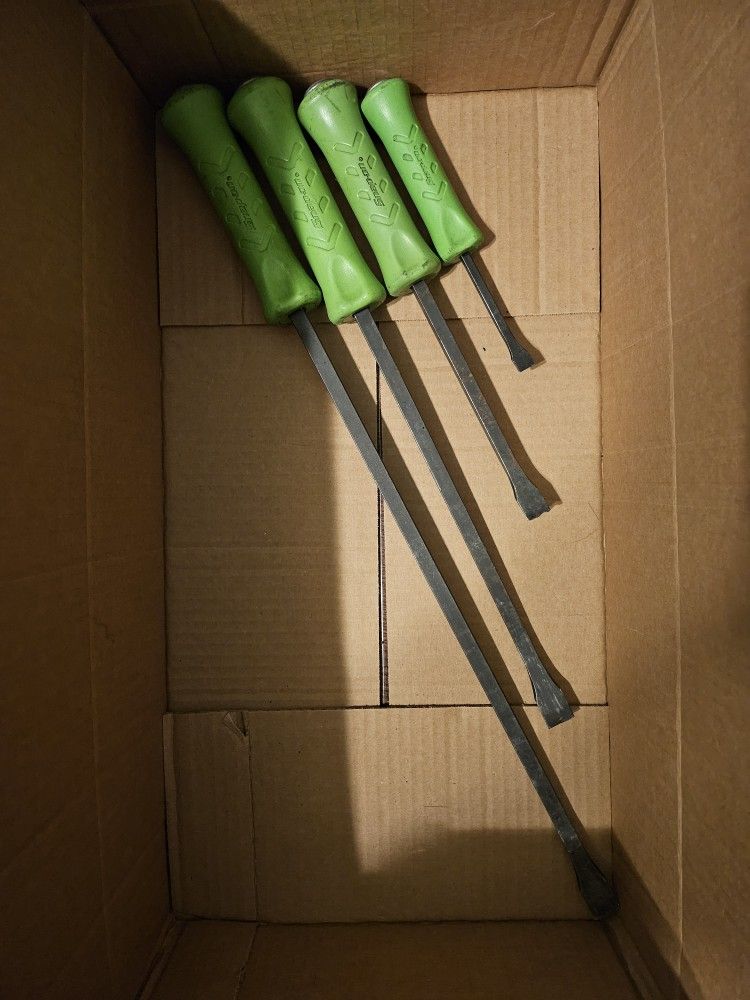 Snap-on Pry Bar Set 4 Pc 8",12",18",24"