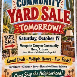 Commu Ity Yard Sale MESQUITE Canyon 