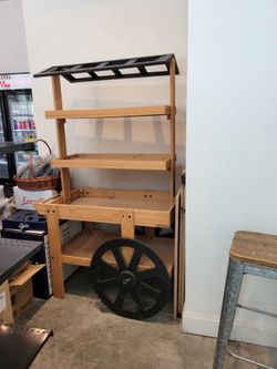 Wooden vendor car