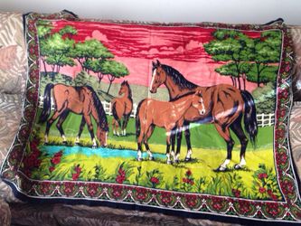 Tapestry of horses