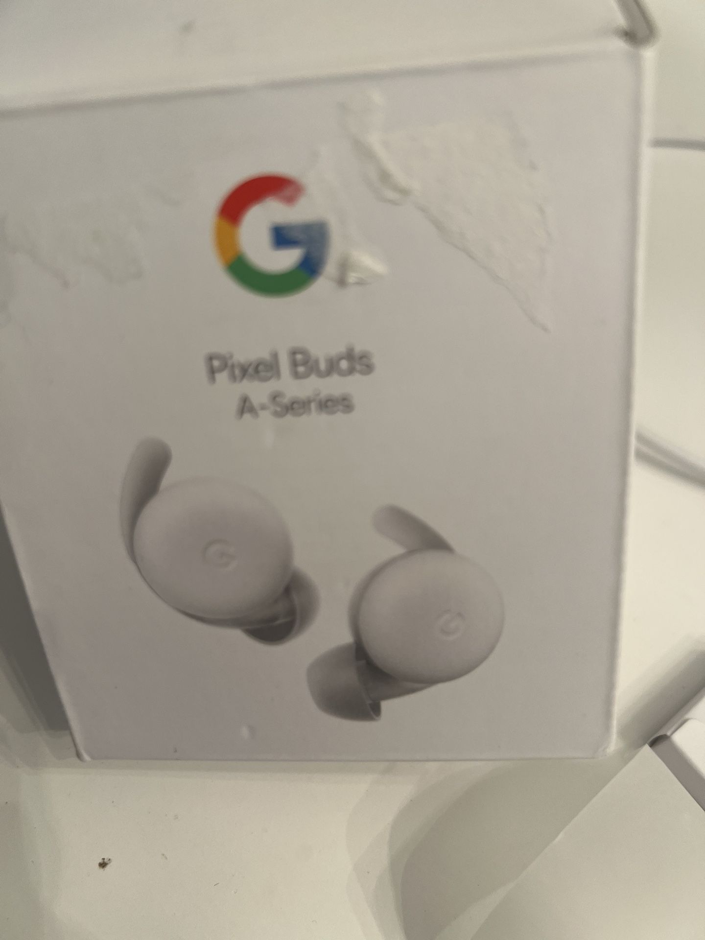 Google Pixel Buds A-Series Wireless Earbuds Headphones Bluetooth Clearly White New open box
