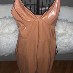 Brown Clubwear Romper 