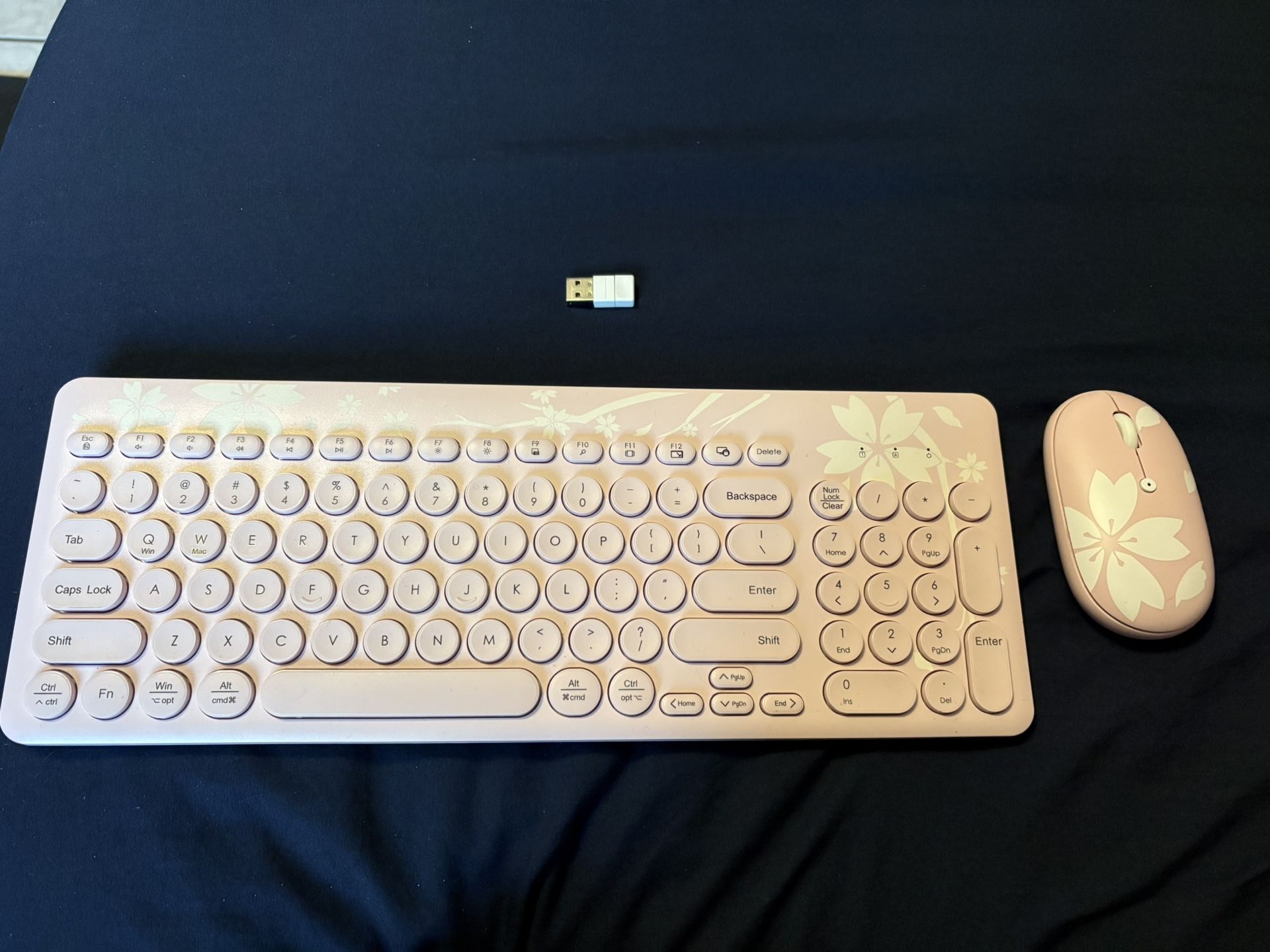 Sakura Flower Bluetooth Keyboard And Mouse