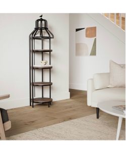 All new industrial book shelf 4 tiers etagere bookcase