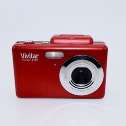 Vivitar ViviCam S124 Red Digital Camera, TESTED