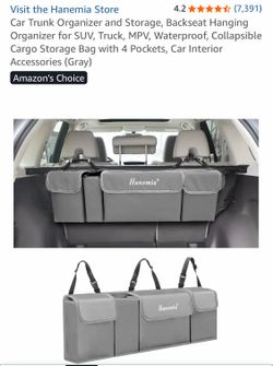 Hanemia Car Trunk Organizer