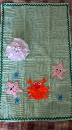 Handmade Ocean Theme Kids Fabric Mat