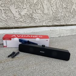 Computer Speakers, Bluetooth 5.1 Wireless Soundbar with Colorful LED Lighting,radio mode TF card playing, Aux playback 