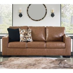 Brown Leather Sofa