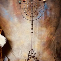 Gothic Halloween steel Candelabra candle holder photo prop