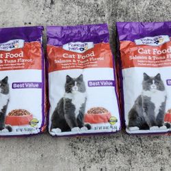 3 Bags Cat Food