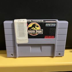 Jurassic Park for Nintendo SNES system game Cartridge Vintage Classic Dinosaurs