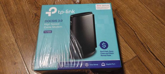 FOR SALE: TP-Link TC7650 DOCSIS 3.0 High-Speed Cable Modem – Complete - $30