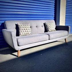 Gray Mid Century Modern Sectional Sofa