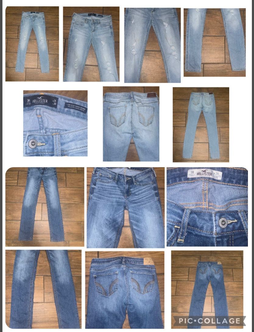 2 pair Hollister woman’s jeans size 3R