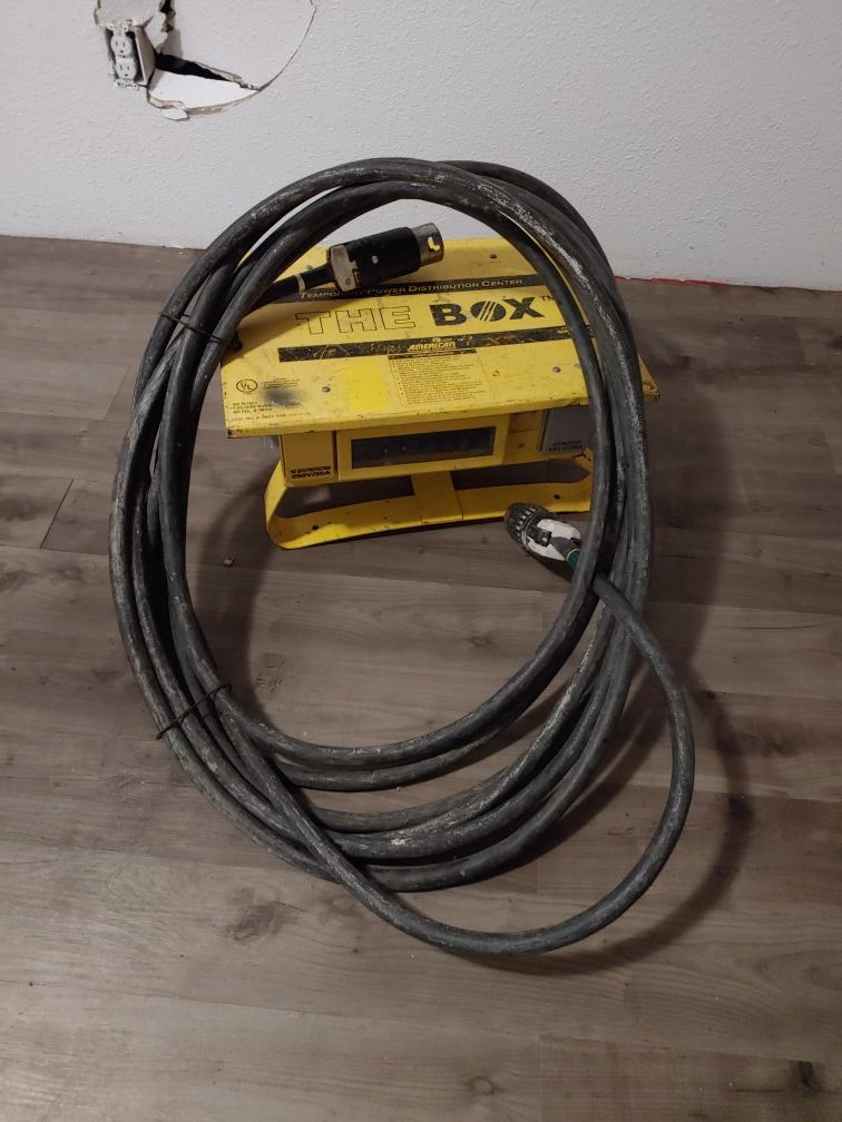 POWER BOX AND 50' - 50 amp power cord