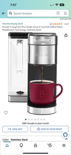  Keurig K-Supreme Single Serve K-Cup Pod Coffee Maker