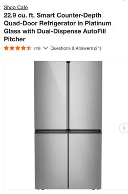 Cafe 22.9 cu ft. Counter Depth Smart Quad Door Refrigerator