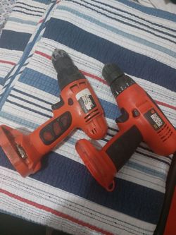Black & Decker drills.
