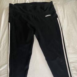 black Adidas leggings  XL