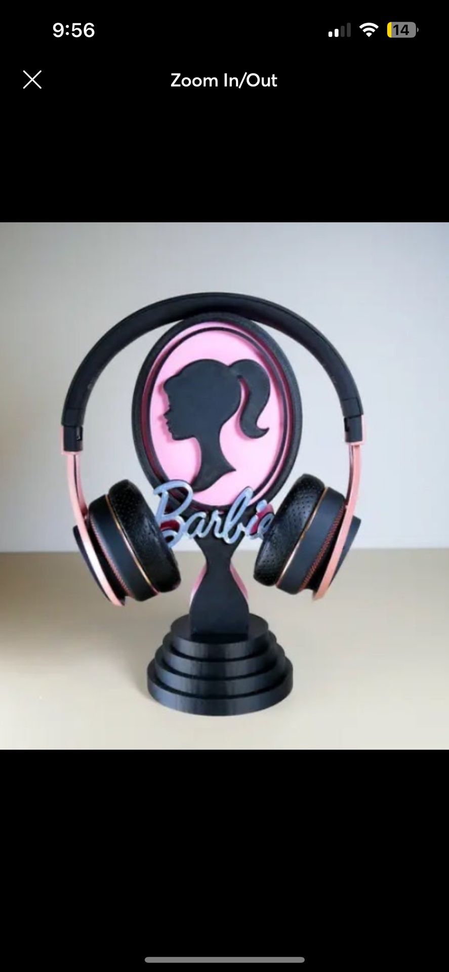 Barbie Headphone Holder/Decor