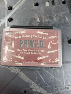 PB Wild Bass Fishing Tackle Box