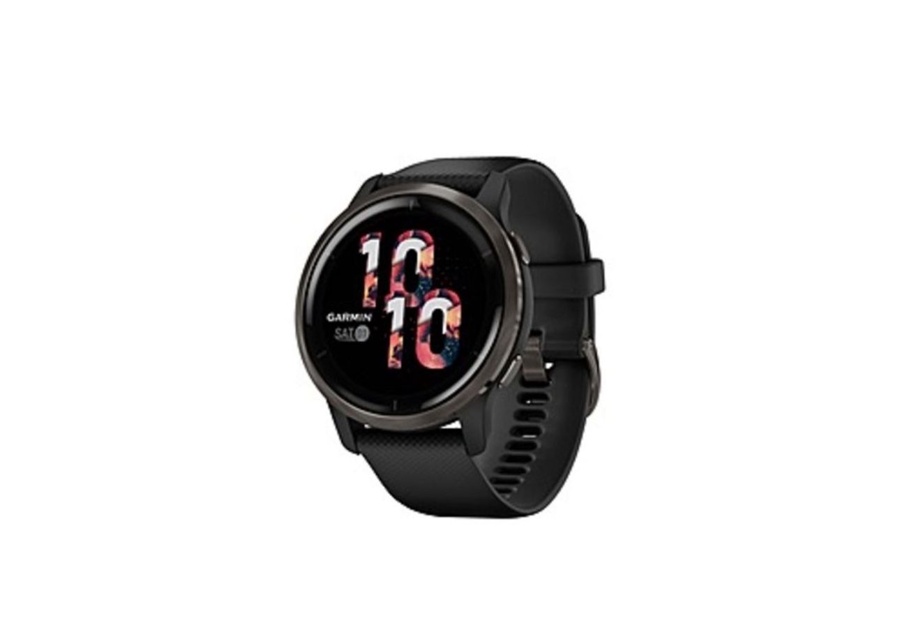 Garmin - Venu 2 GPS Smartwatch 45 mm Fiber-Reinforced Polymer - Slate/Black