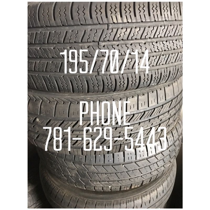 Used Tire For Sale 195/70/14 $35 each free mounting and Balancing