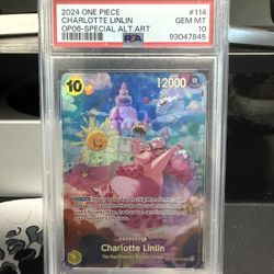 Charlotte Linlin Op03-114 Special Alternate Art PSA 10