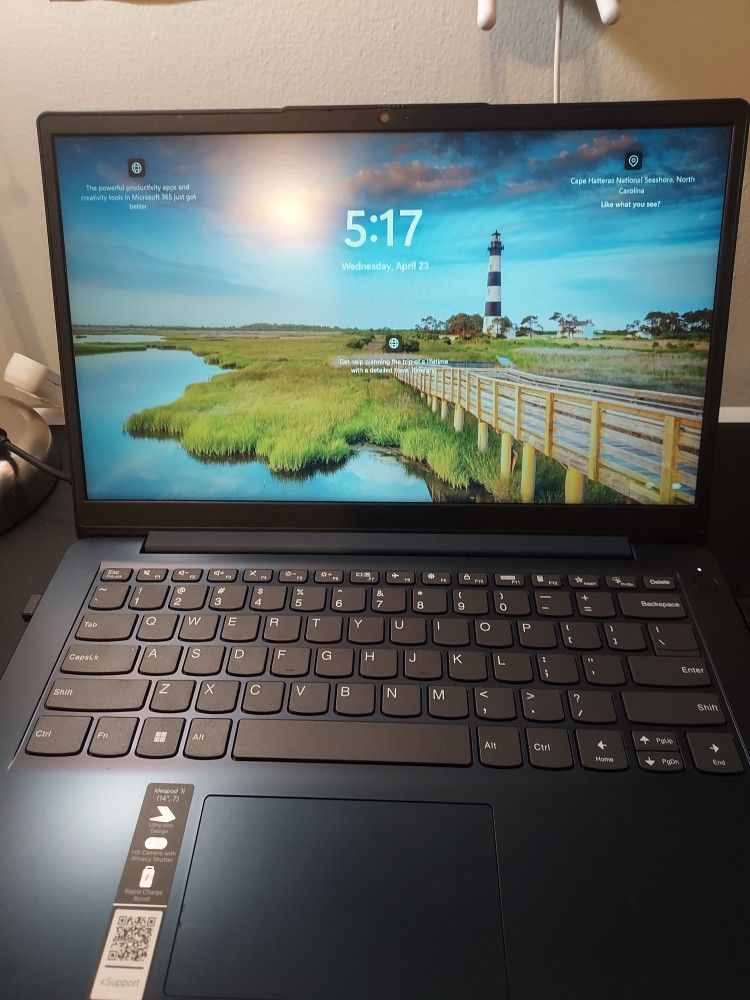 Lenovo - IdeaPad 1 14" HD Laptop - Intel Celeron N4020 - 4GB Memory with 128GB eMMC Storage - Abyss Blue