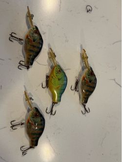Lot of REBEL bluegill fishing lures