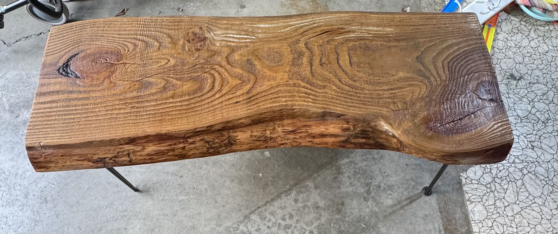 Homemade Wooden Bench