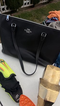Black coach gallery tote bag