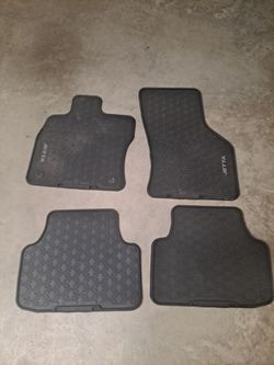 Rubber Floor mats and spare doughnut tire for VW jetta