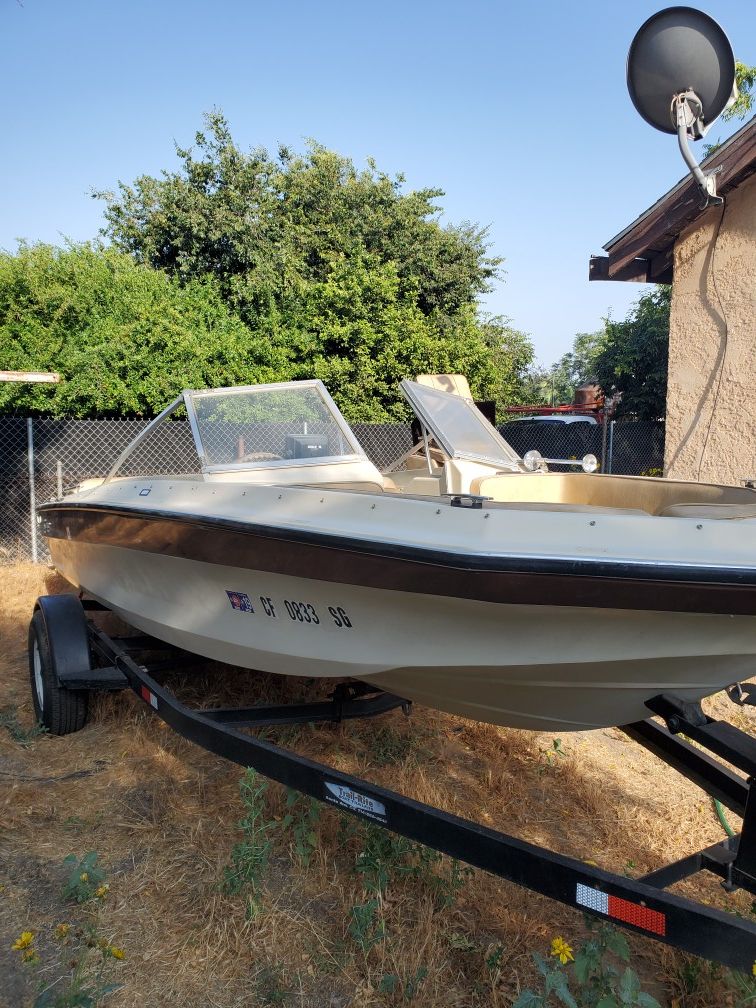 1974 glaspar 170 cutlus 140hp