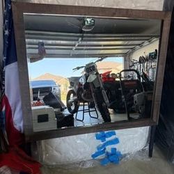 Brown Dresser Mirror 