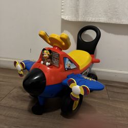 Kiddieland disney mickey mouse airplane Kid Push & Pedal Ride-On 