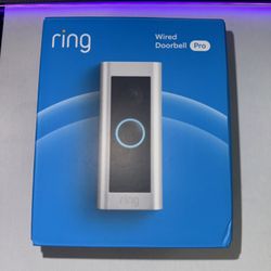 RING - WIRED DOORBELL Pro Smart WiFi Video Doorbell - Satin Nickel 