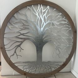 Metal And Wood Tree Art Tree Of Life Yogi Art 