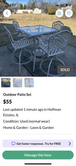 Outdoor Patio Set