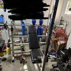 Bench Work Out …..    “Bar N Weights Not Include It “