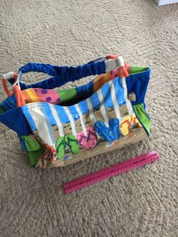 Paul Brent flip flop beach bag/purse