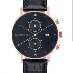 Chrono Silver Black Kapten And Son Chrono Black Midnight Steel